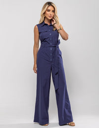 Macacão de Algodão Valentina - Azul