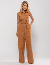 Macacão de Algodão Valentina - Caramelo