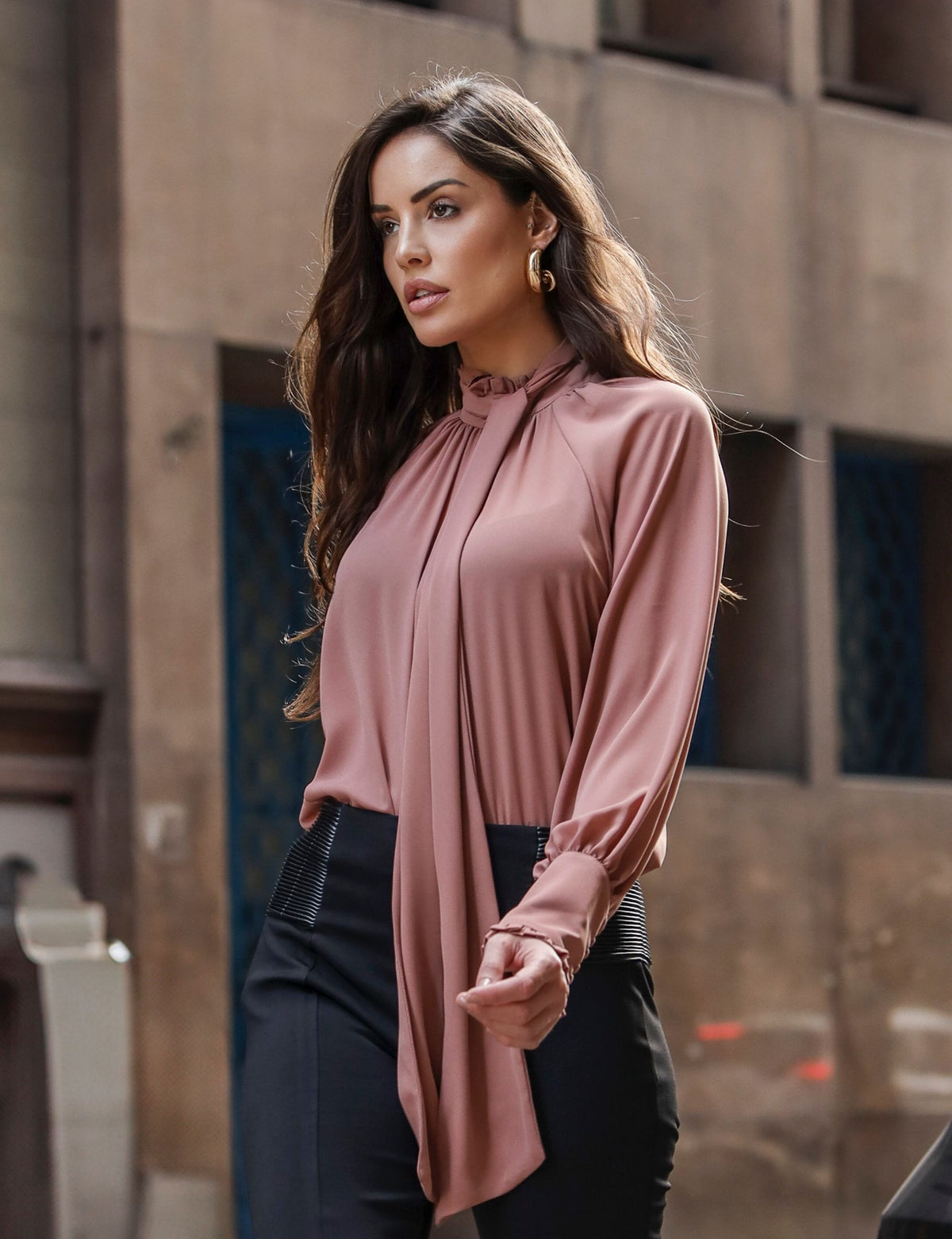 Blusa Laço Theodora - Nude