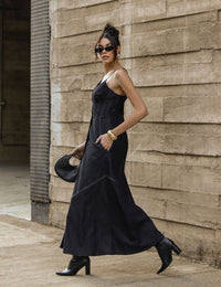 Vestido Jeans Larissa - Preto