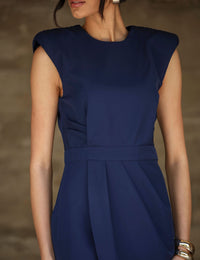 Vestido Drapeado Chiara - Azul