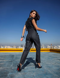 Conjunto Jeans Jordana - Preto