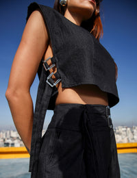 Conjunto Jeans Jordana - Preto