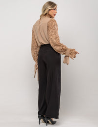 Calça Cintura Alta Maria Clara - Preta