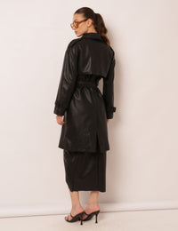 Casaco Trench Rosália - Preto