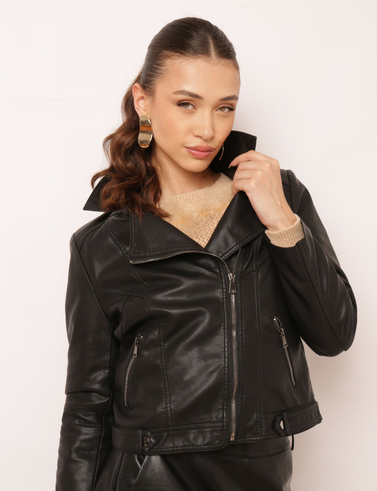 Jaqueta Motor Ellie - Preta