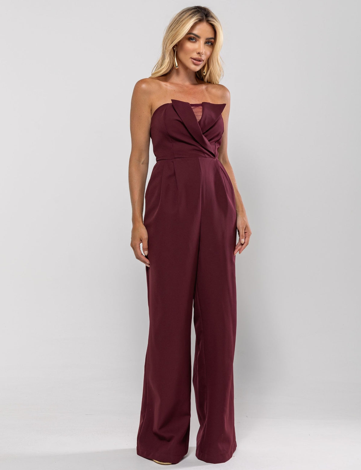 Macacão Toma que Caia Maria Alice - Vinho