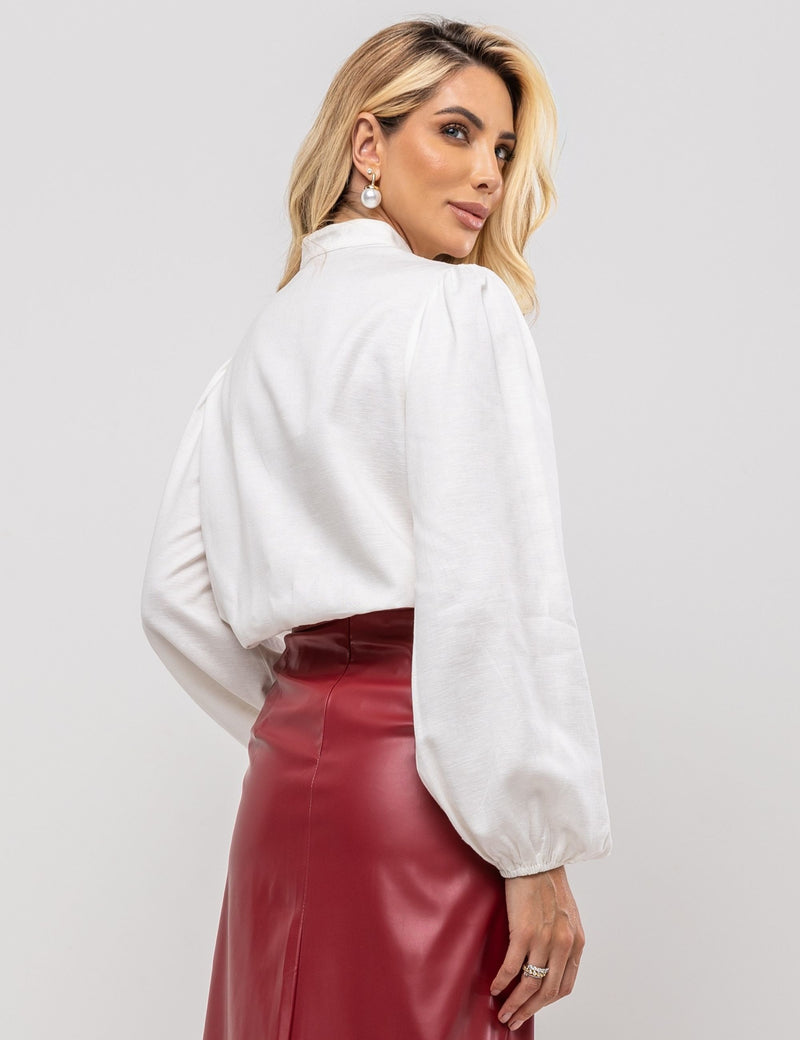 Camisa Viscolinho Luna - Off White