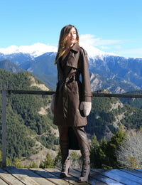 Casaco Trench Rosália - Marrom