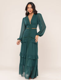 Vestido Decote V Donatela - Verde