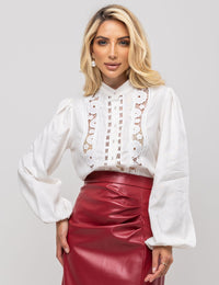 Camisa Viscolinho Luna - Off White