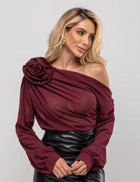 Blusa Ombro a Ombro Dalila - Marsala