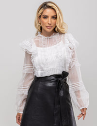 Blusa em Voil Laura - Off White