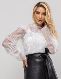 Blusa em Voil Laura - Off White