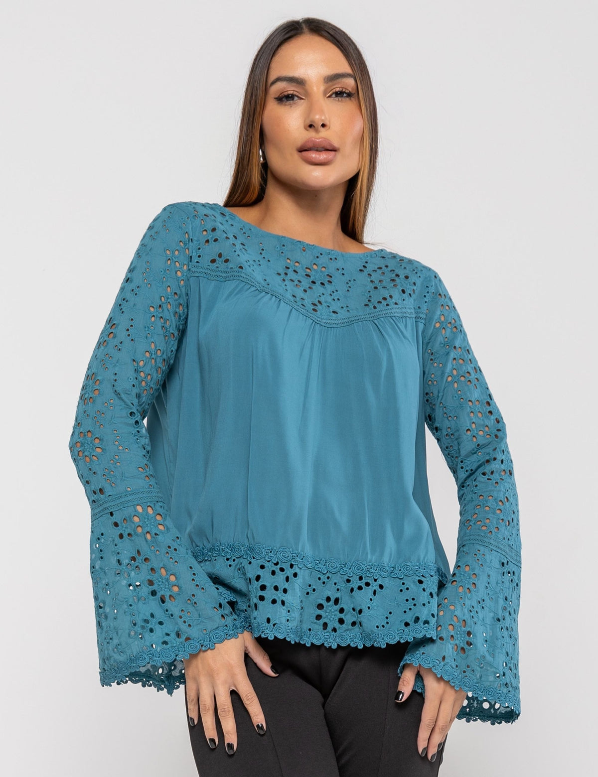 Blusa de Viscose Marcela - Azul