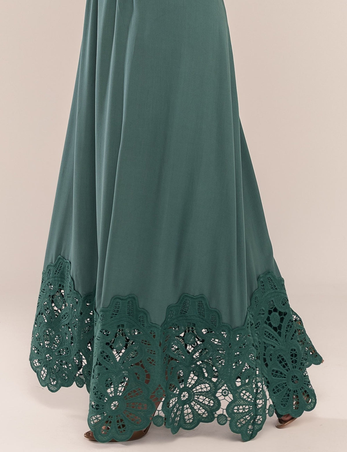 Vestido Lira com Renda - Verde