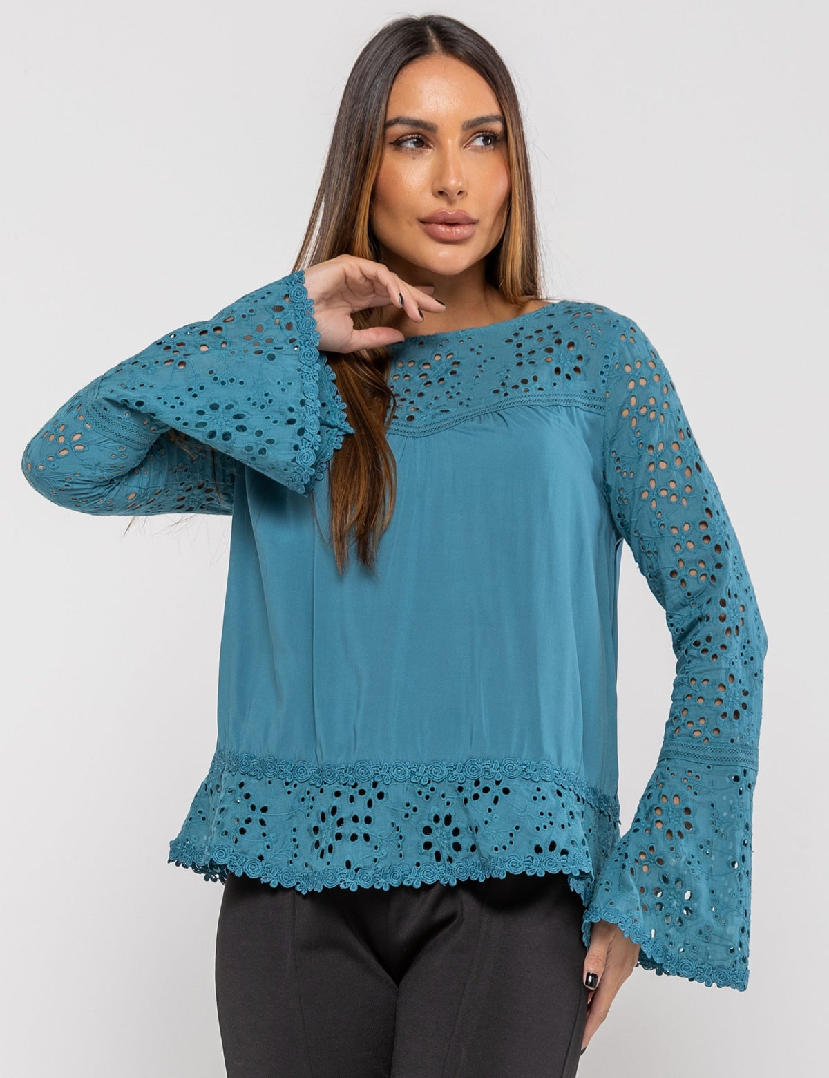 Blusa de Viscose Marcela - Azul
