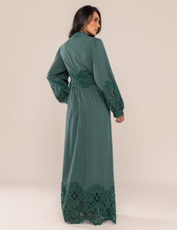 Vestido Lira com Renda - Verde