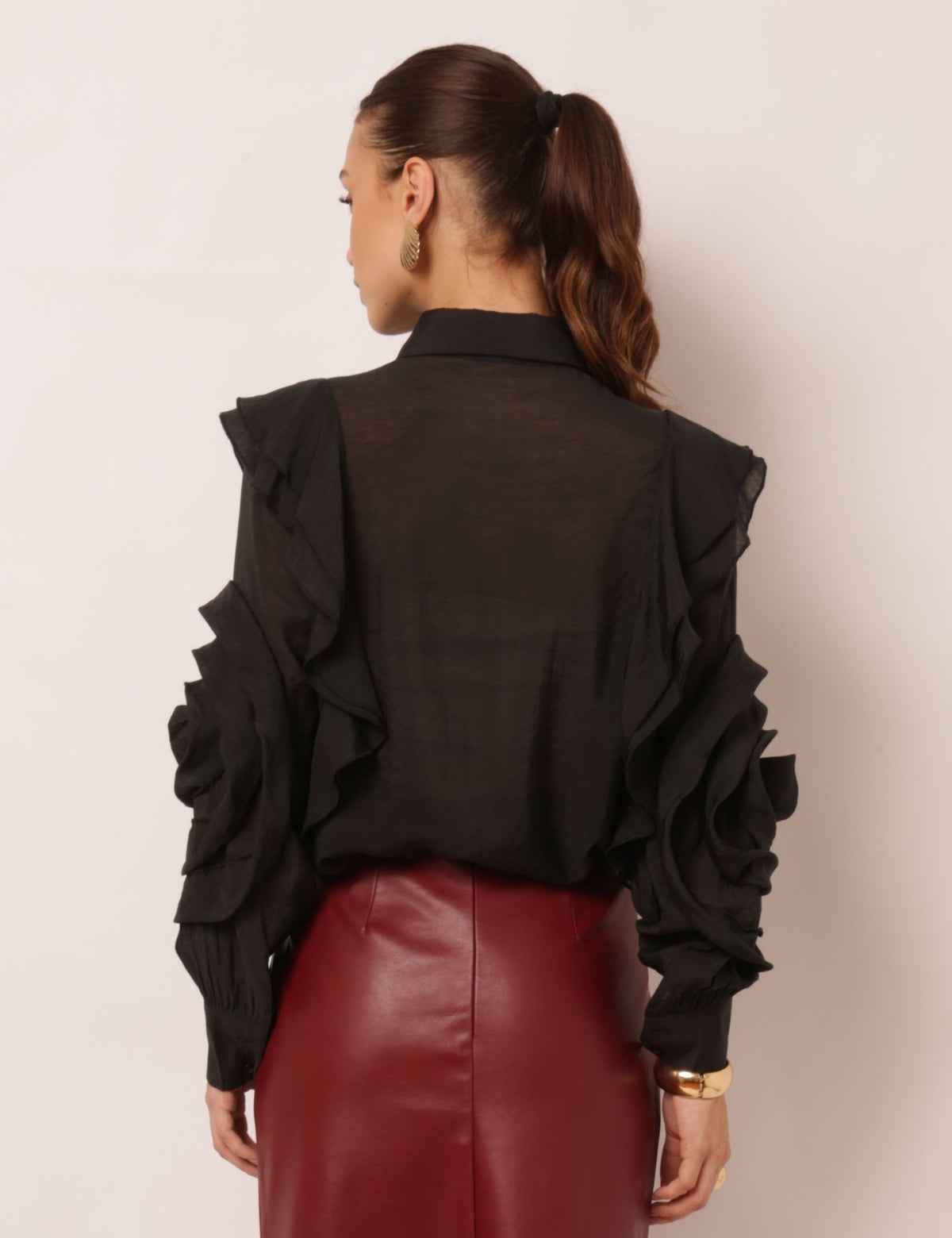 Camisa de Viscose Alice - Preta