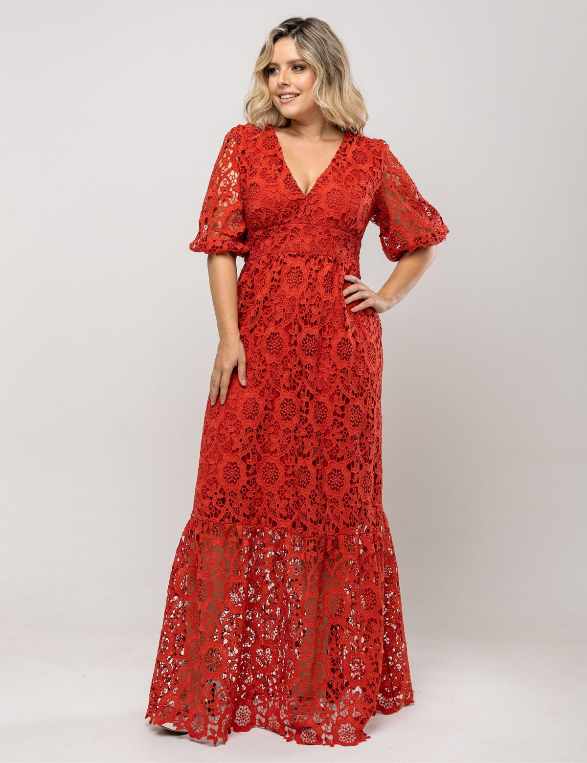 Vestido Helena Plus - Vermelho