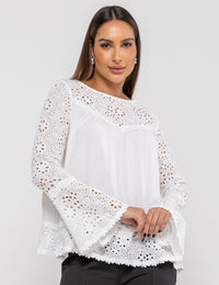 Blusa de Viscose Marcela - Off White