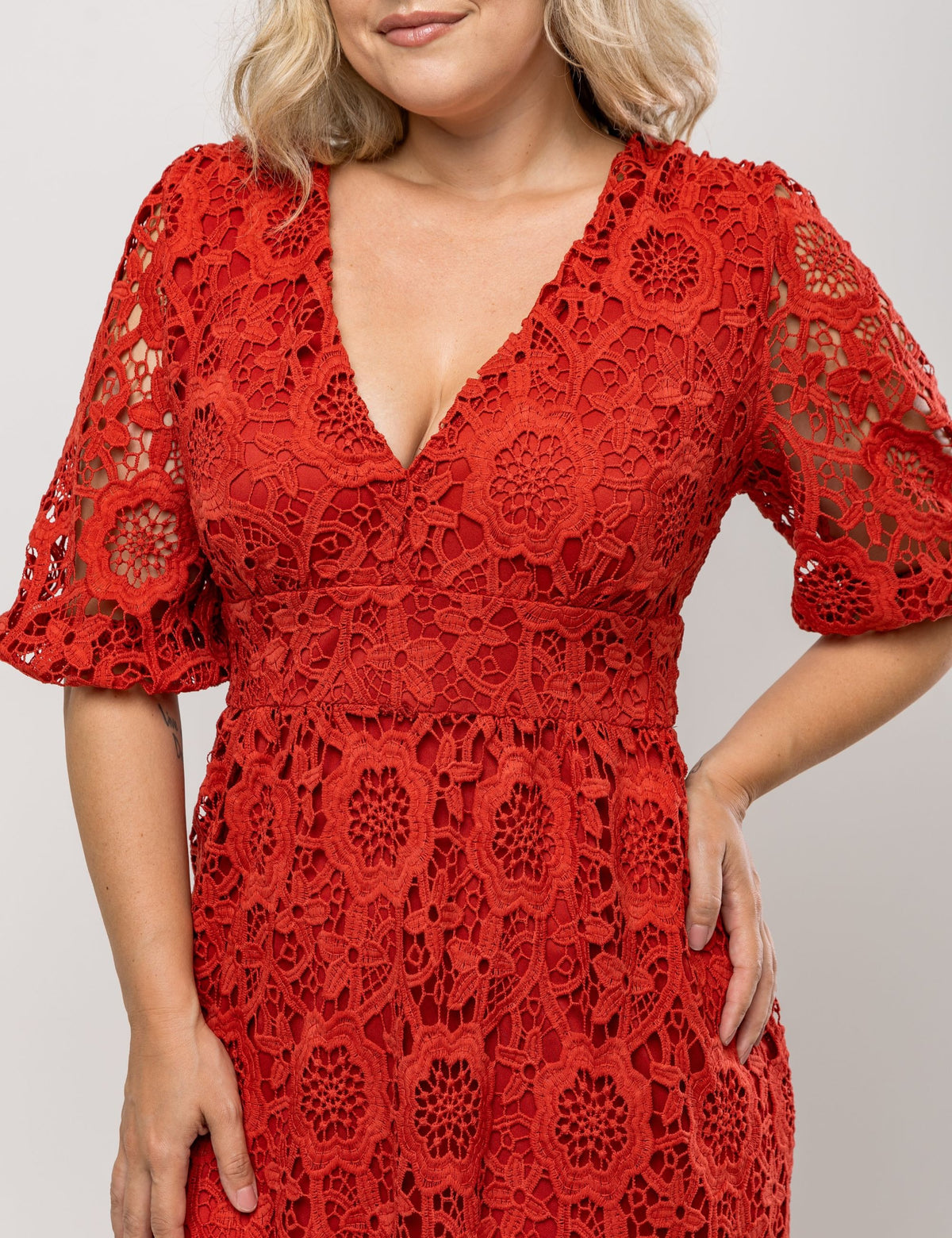 Vestido Helena Plus - Vermelho