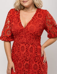 Vestido Helena Plus - Vermelho