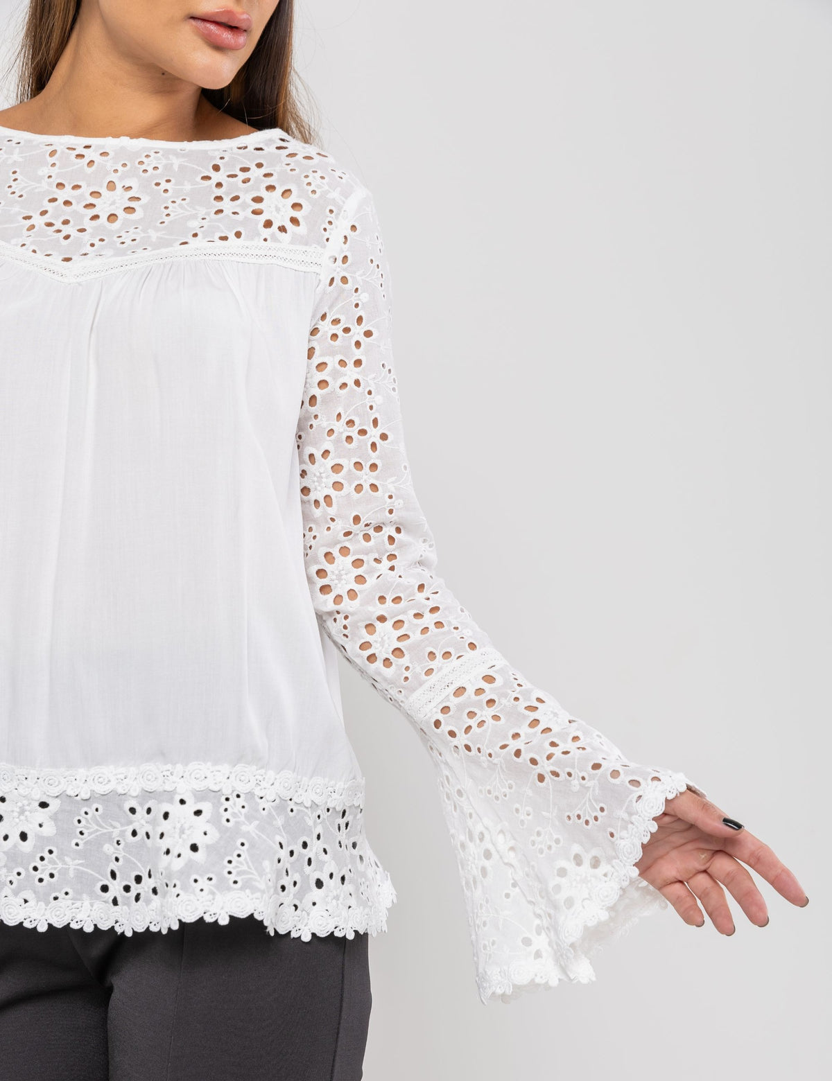 Blusa de Viscose Marcela - Off White