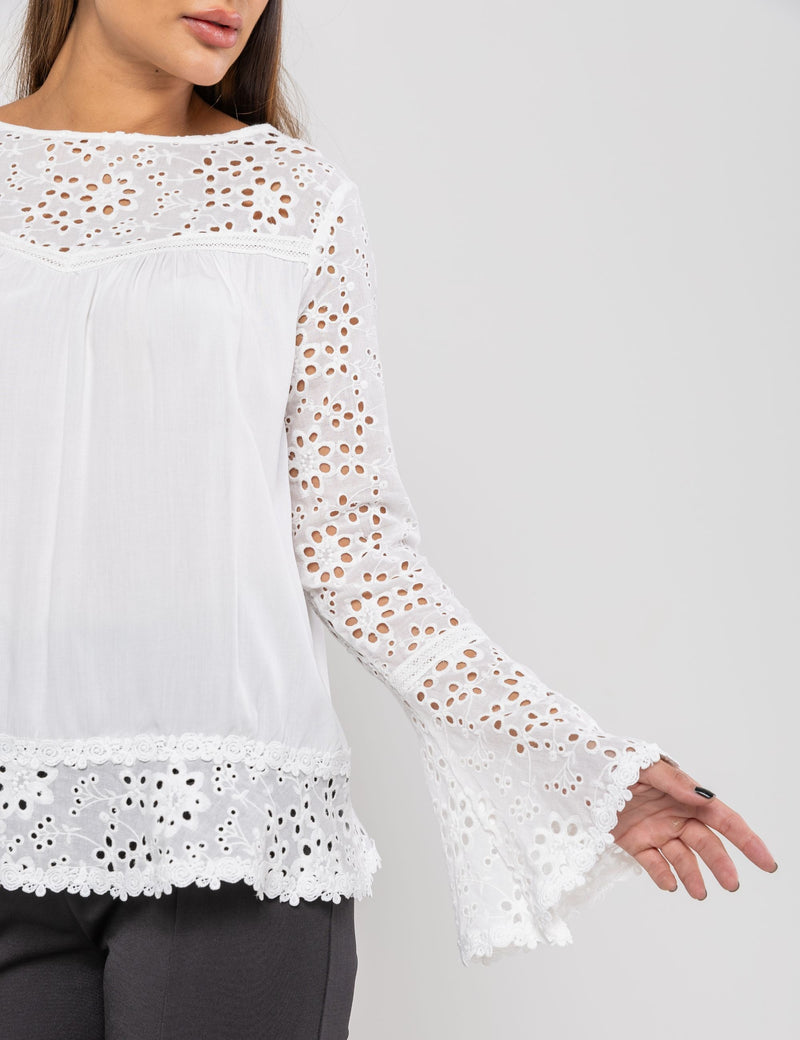 Blusa de Viscose Marcela - Off White
