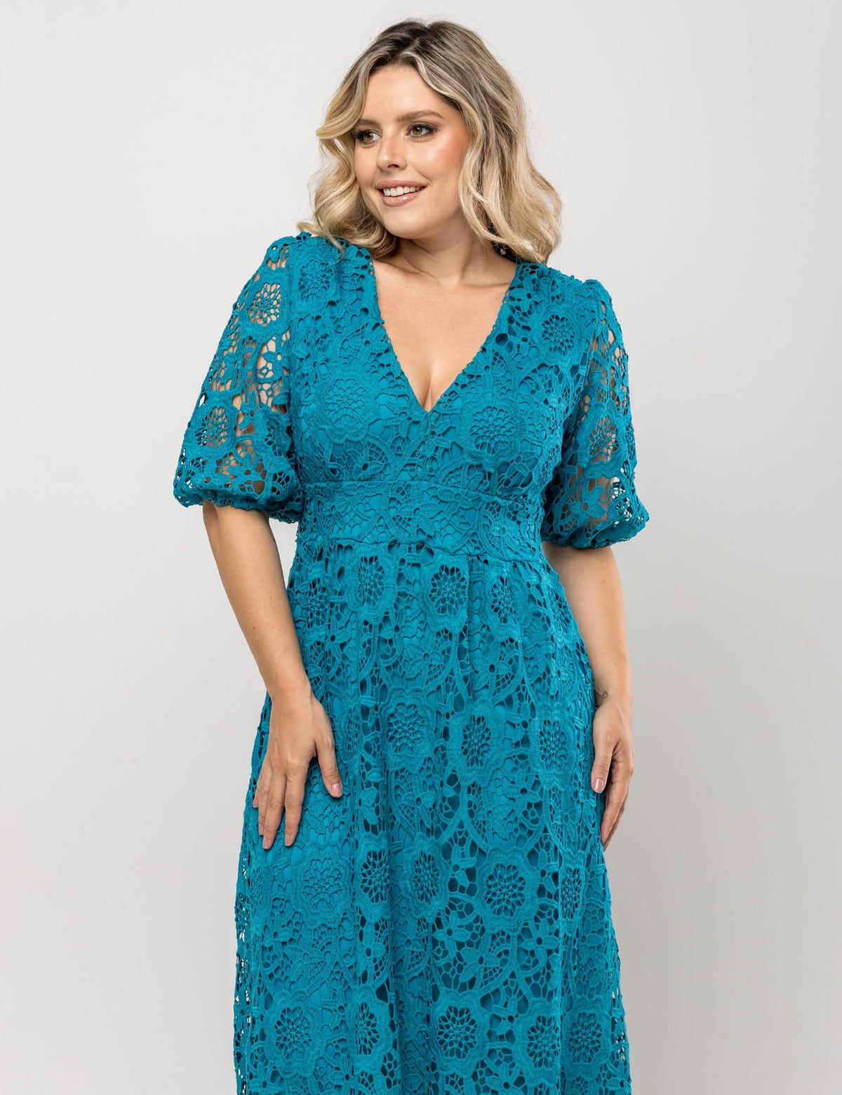 Vestido Helena Plus - Azul