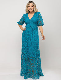 Vestido Helena Plus - Azul