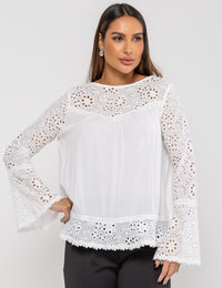 Blusa de Viscose Marcela - Off White