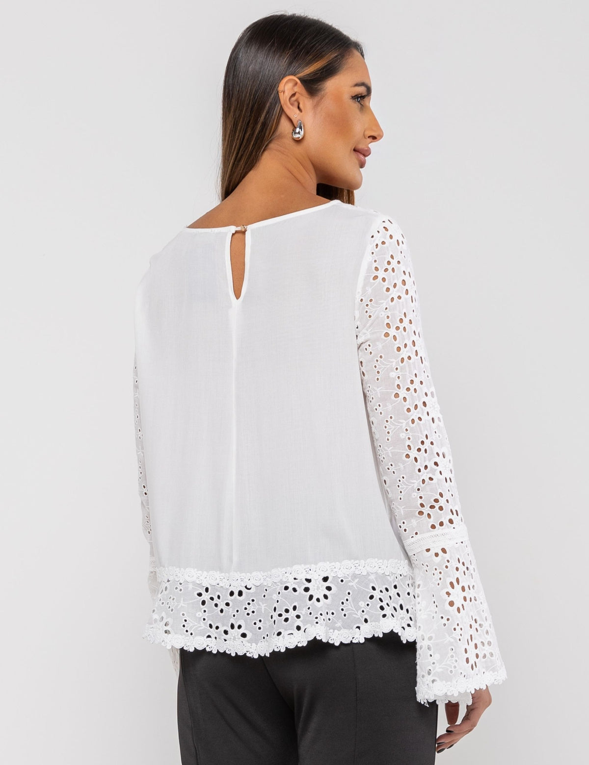 Blusa de Viscose Marcela - Off White