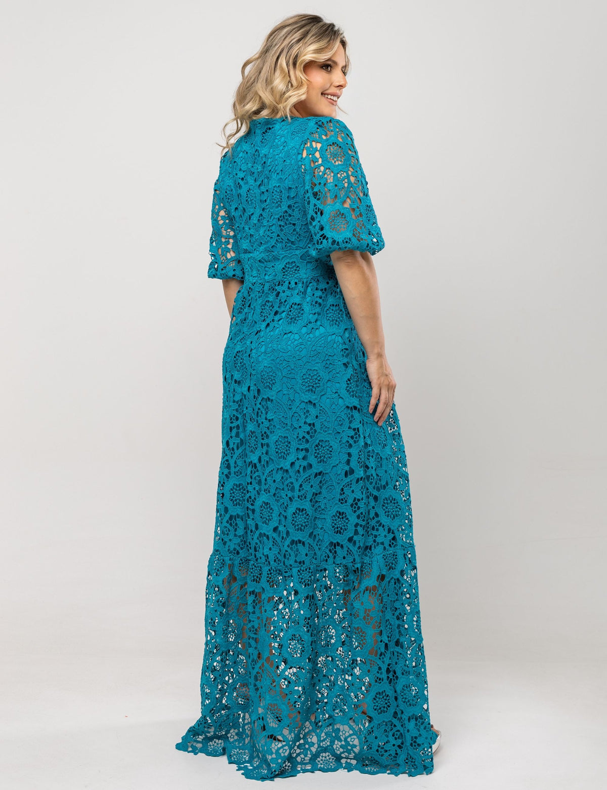 Vestido Helena Plus - Azul