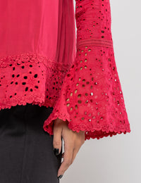 Blusa de Viscose Marcela - Magenta