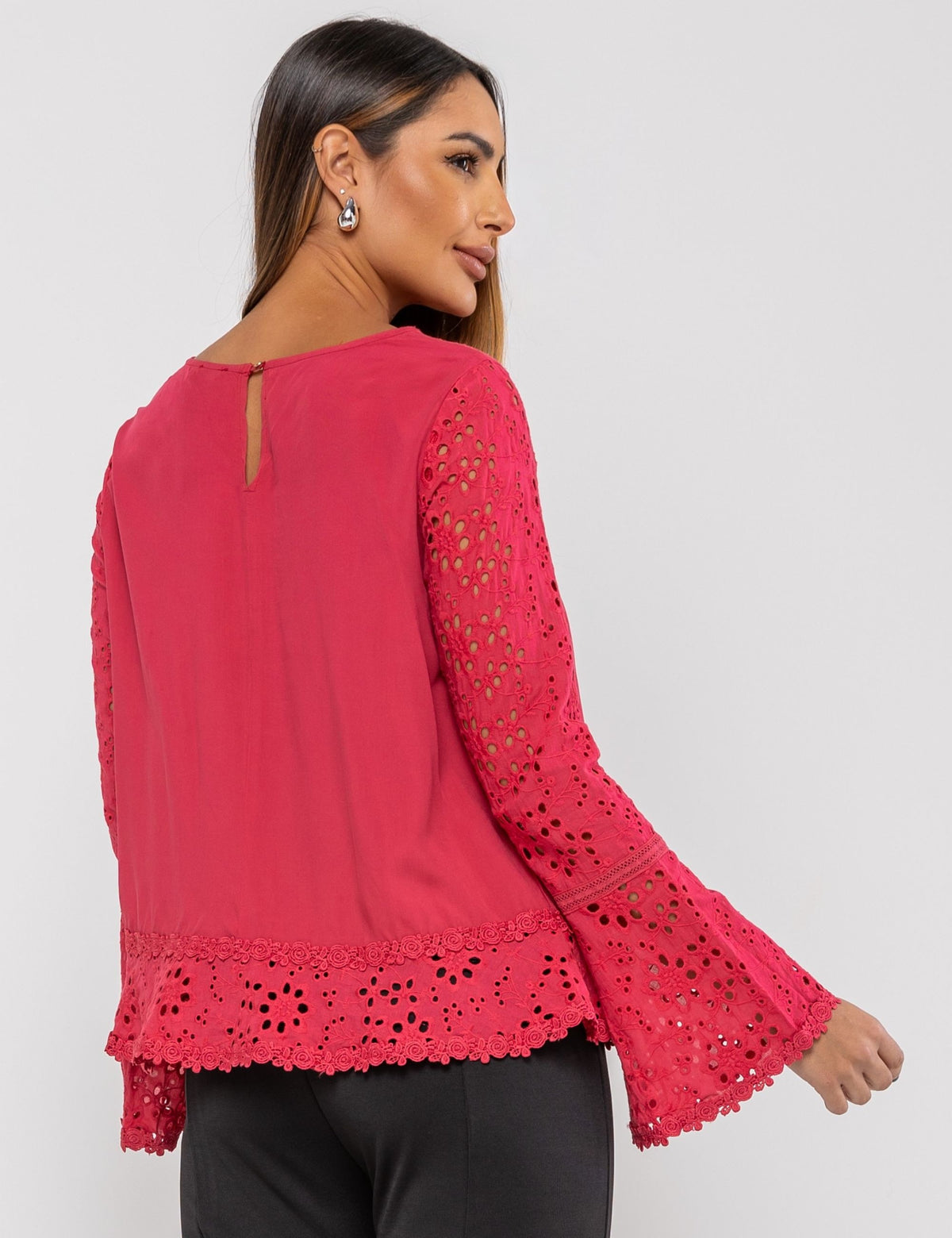 Blusa de Viscose Marcela - Magenta
