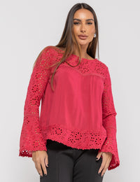 Blusa de Viscose Marcela - Magenta