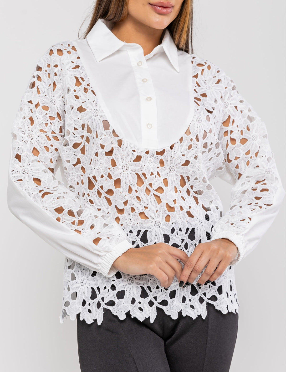 Blusa Guipir Senna - Off White