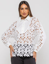 Blusa Guipir Senna - Off White
