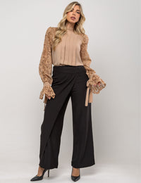 Calça Cintura Alta Maria Clara - Preta