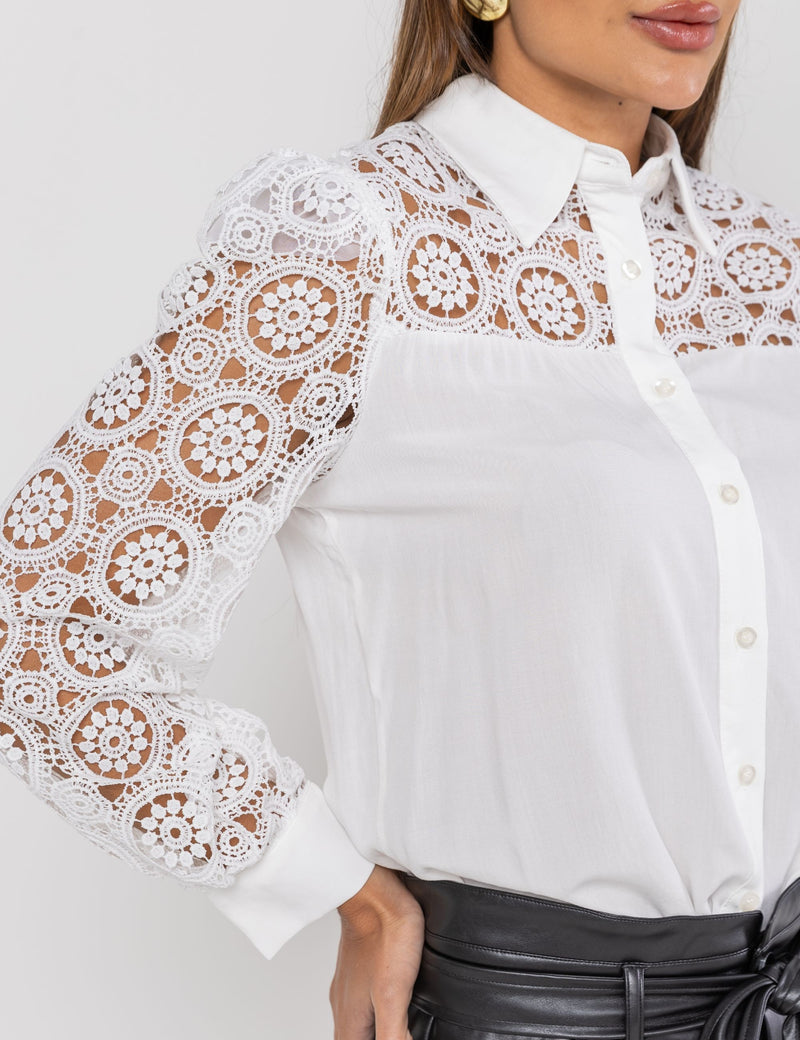 Camisa Viscose Briant - Off White