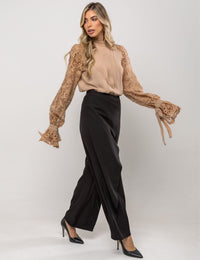 Calça Cintura Alta Maria Clara - Preta