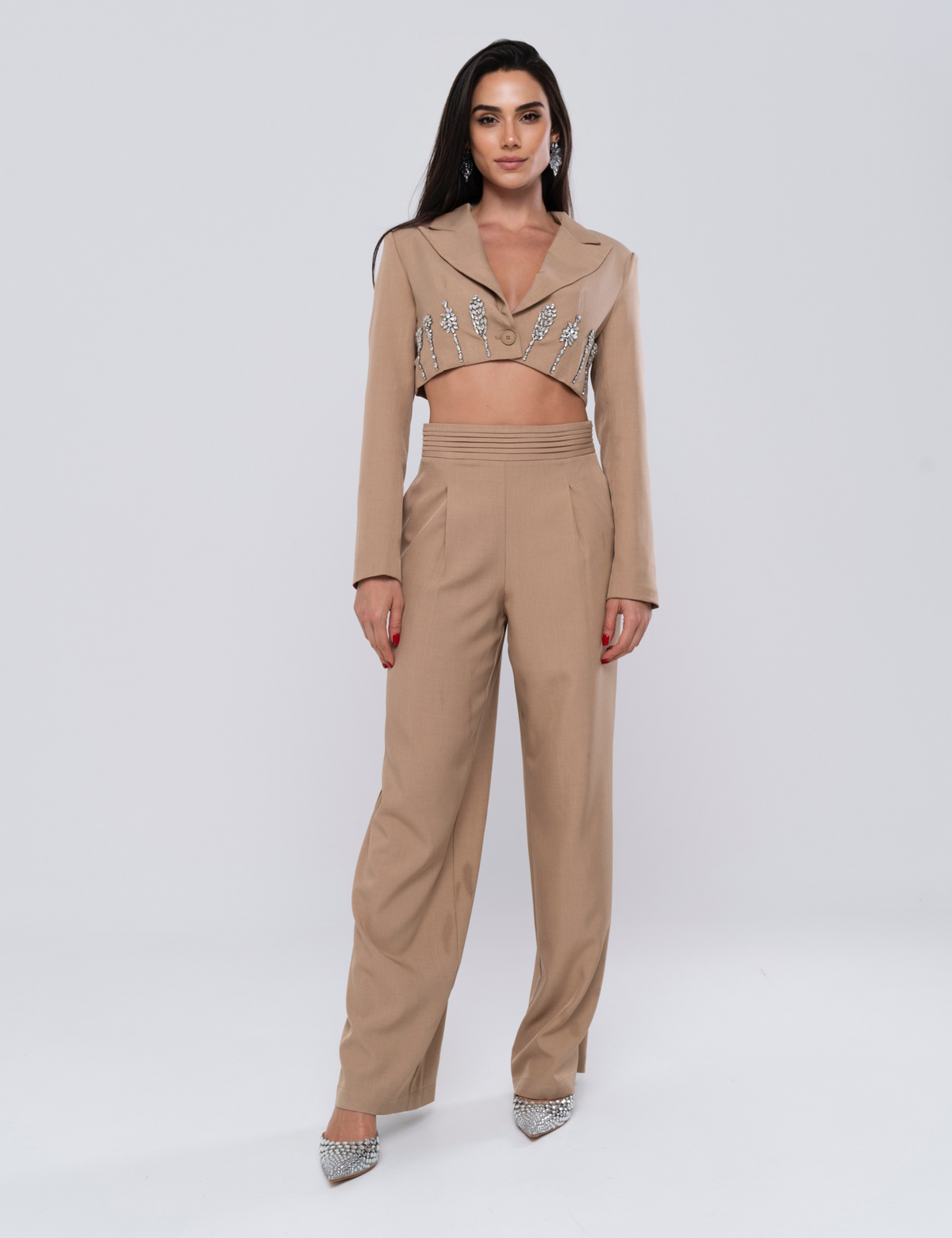 Conjunto Alfaiataria Pedraria Patrícia - Bege