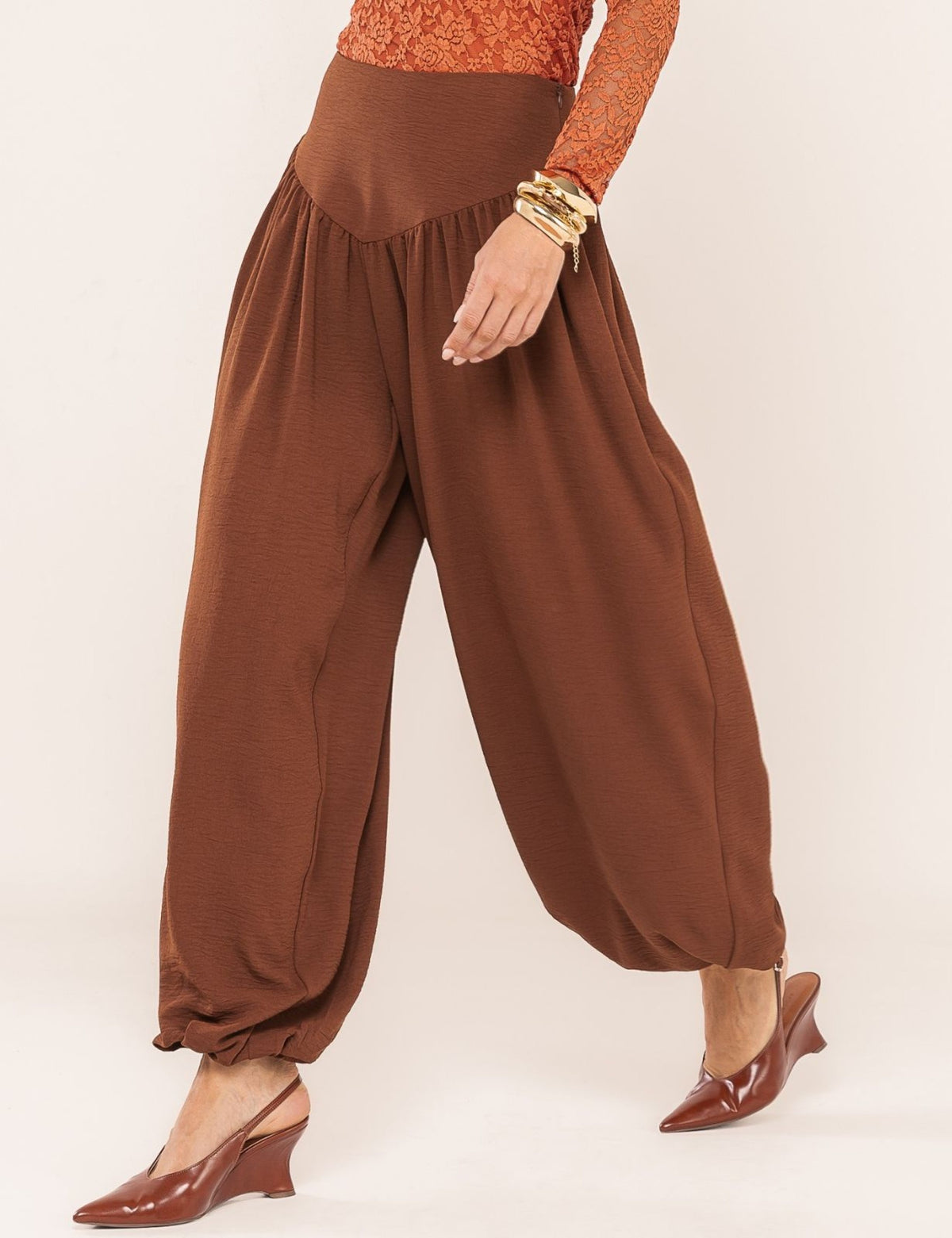 Calça Aladim Daniela - Marrom