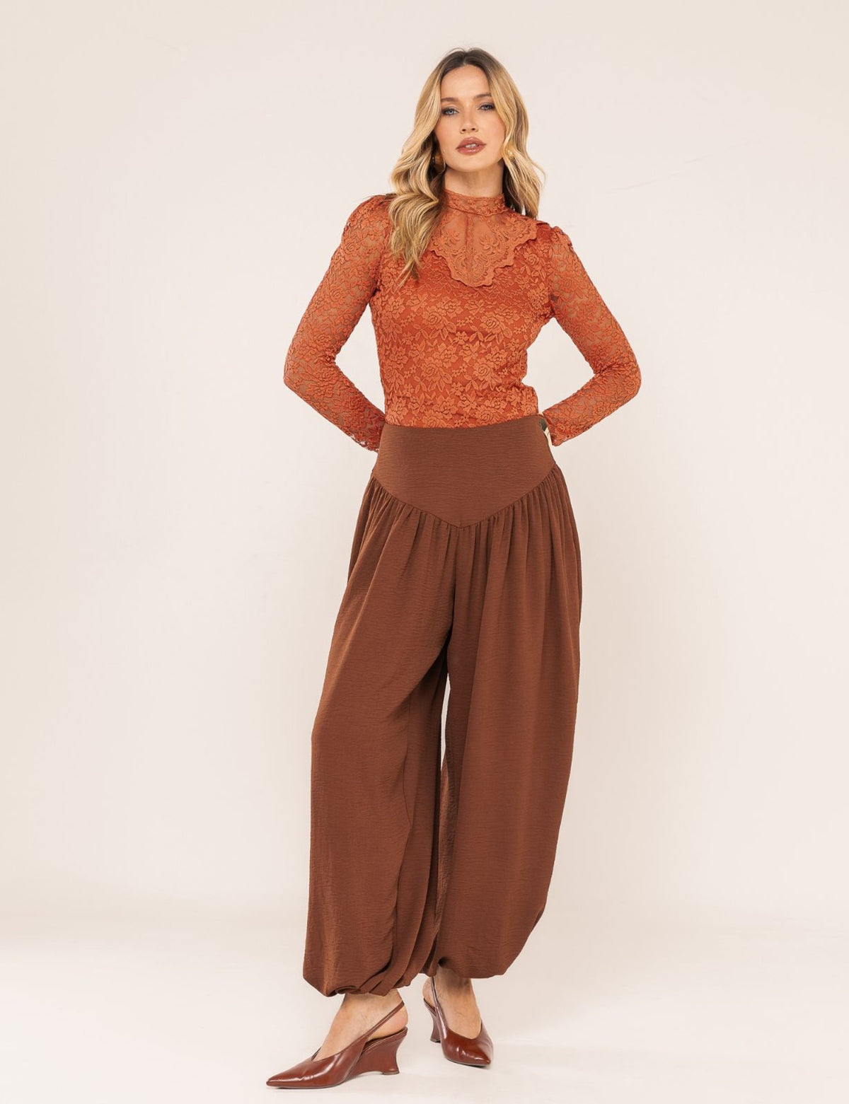 Calça Aladim Daniela - Marrom
