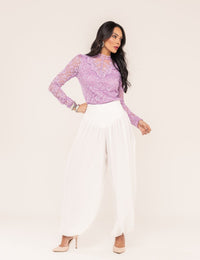 Blusa em Renda Emanuelle - Lavanda