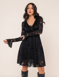 Vestido em Renda Lavínia - Preto