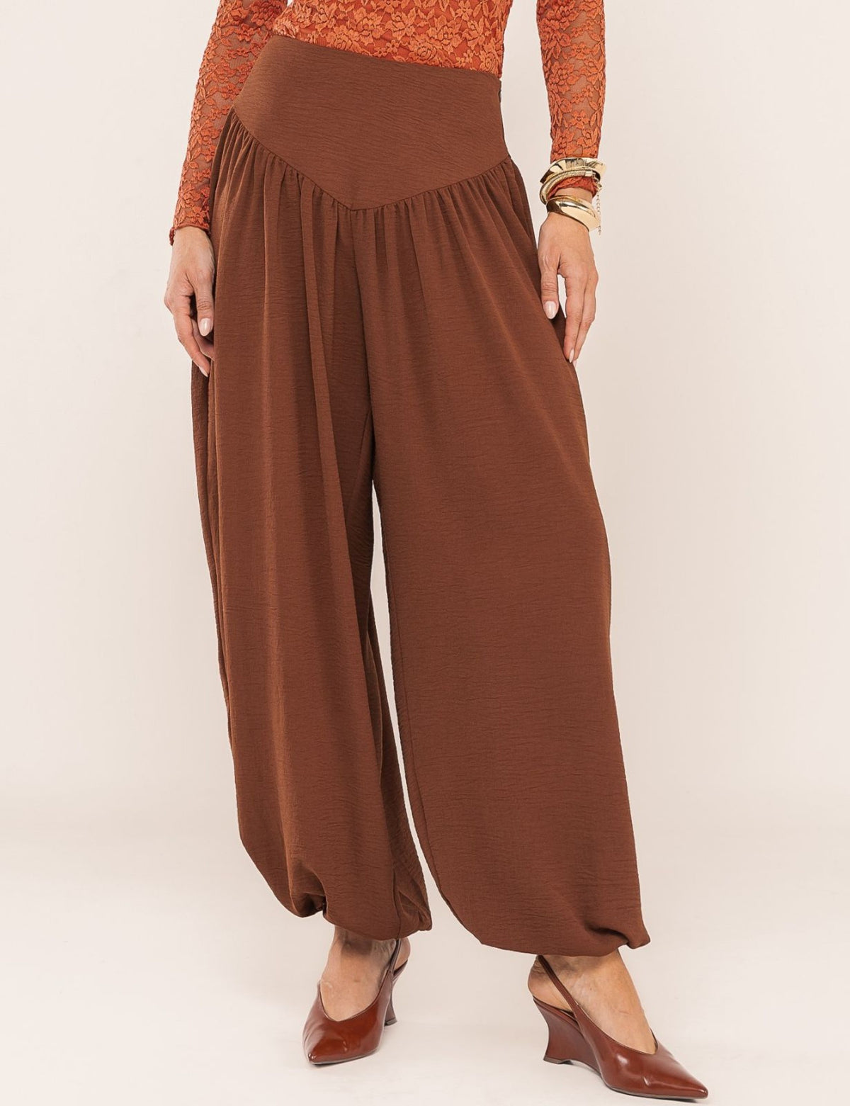 Calça Aladim Daniela - Marrom