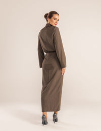 Conjunto Alfaiataria Nari - Marrom