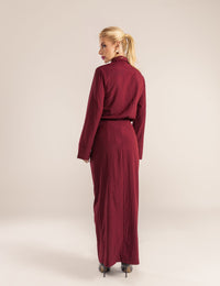 Conjunto Alfaiataria Nari - Vinho